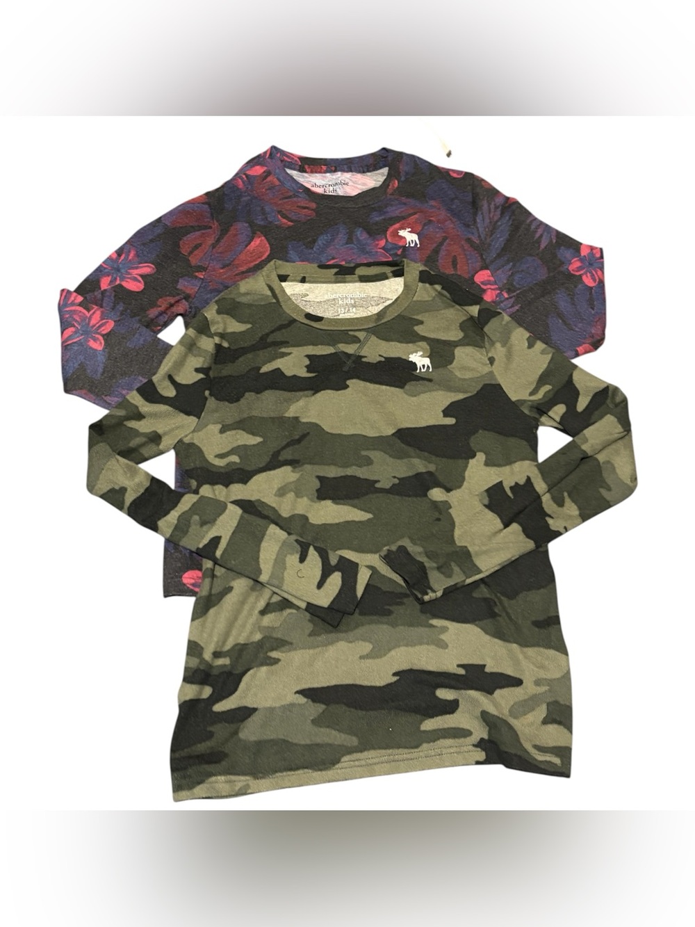 abercrombie kids Olive & Forest Camo Long-Sleeve Tee